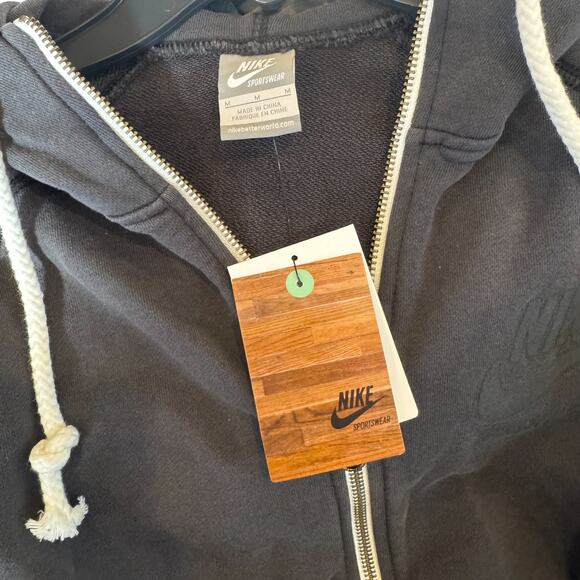 Nike Sportswear Full-Zip Hoodie – Charcoal Gray (Men’s Medium) - Picture 3 of 5